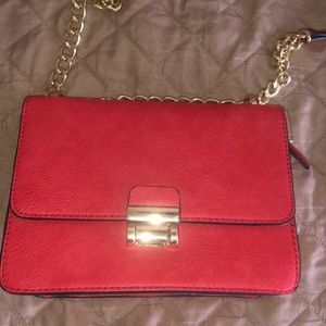 like new red shoulder bag